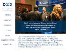 Tablet Screenshot of d2dbusiness.org